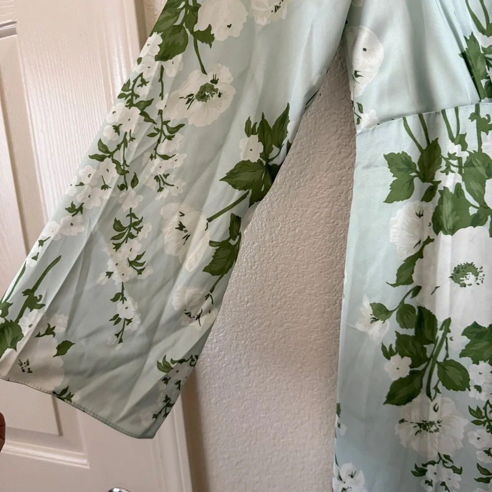 AW‎ Bridal Sz 14 Ginevra Mottled Moss Green Dress